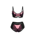 SUBBLIME - 955588 SET REGGISENO IN VERNICE ROSA CON CERNIERA IN RETE L/XL - immagine 5