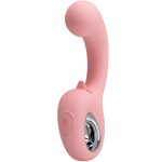 PRETTY LOVE - ERYNNYES VIBRATORE PUNTO G + STIMOLATORE CLITORIDEO 10 VIBRAZIONI ROSA - immagine 2