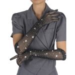 SUBBLIME - 957469SHINE GUANTI TRASPARENTI NERI S/M
