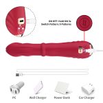 ARMONY - DILDO VIBRATORE STIMOLATORE PUNTO A TERMOREGOLABILE ROSSO - immagine 5