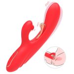 ARMONY - VIBRATORE STIMOLATORE PUNTO G E CLITORIDE CON LINGUA OSCILLANTE ROSSO - immagine 5