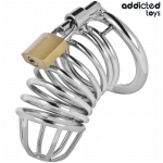 ADDICTED TOYS LOCKED - GABBIA PER PENE IN METALLO CON CELLULE DI FERRO TAGLIA M - immagine 2