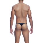 MOB - V-STRING DE MICROFIBRA NEGRA TALLA S/M - immagine 4