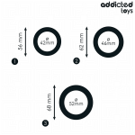 ADDICTED TOYS - SET DI ANELLI PIATTI IN SILICONE - immagine 4