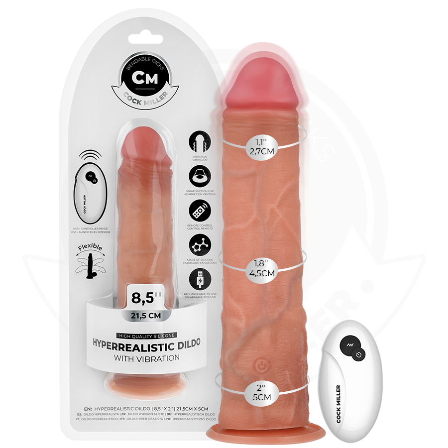 img_212170_8341a9473d095ddbd9df2d16b328e2e7_1.png COCK MILLER - DILDO REALISTICO CON VENTOSA E VIBRAZIONE CON TELECOMANDO 21,5 CM - immagine 1