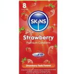SKINS - PRESERVATIVI PREMIUM ALLA FRAGOLA CONFEZIONE DA 8