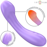 INTENSE - VIBRATORE BECKY 19 CM RISCALDABILE 7 VIBRAZIONI VIOLA - immagine 2