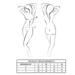 PASSION - BELISSANA REGGISENO + PERIZOMA BORDEAUX S/M - immagine 4