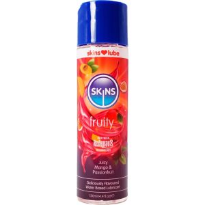 SKINS - LUBRIFICANTE FRUTTATO A BASE DACQUA MANGO E FRUTTO DELLA PASSIONE 130 ML