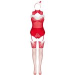 LIVCO CORSETTI FASHION - LIMPID SNOWFLAKES LC 90604 BODY + MEDIAS + DIADEMA NAVIDEÑA S/M - immagine 3