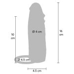 GET REAL - GUAINA VIBRANTE PER PENE IN SILICONE PER PELLE IDRATATA CARAMELLO 16 CM - immagine 4