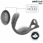 ADDICTED TOYS - ANELLO PER IL PENE PROSTATICO DOPPIO CON TELECOMANDO - immagine 4
