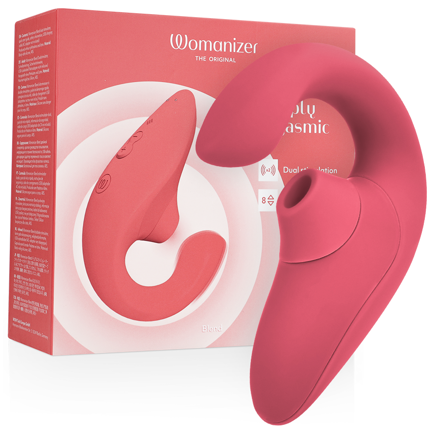 img_219160_ca93af9494e29746b083855d49a7d221_1.png WOMANIZER - VIBRATORE STIMOLATORE CONIGLIO BLEND VIBRANT ROSE - immagine 1