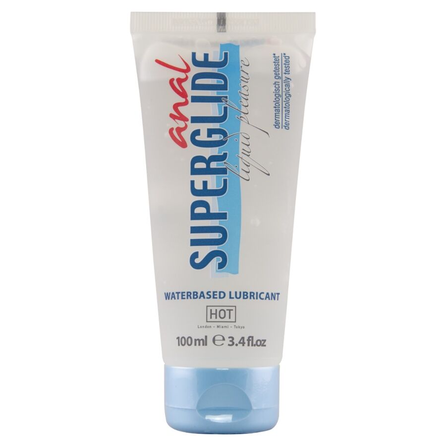 HOT - ANAL SUPERGLIDE LIQUID PLEASURE LUBRIFICANTE A BASE DACQUA 100 ML