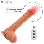 MR INTENSE - DILDO VIBRANTE IN SILICONE BRADLEY CON EFFETTO CALORE E TELECOMANDO 21 CM -Ø- 4,2 CM - immagine 4