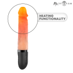 MR INTENSE - VIBRATORE JEANS SU E GIÙ IN SILICONE CON EFFETTO CALORE 24 CM -Ø- 3,8 CM - immagine 4