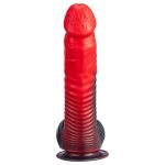 SILEXD - DEVIL DILDO FANTASY SILICONE LIQUIDO TERMOREATTIVO ROSSO NERO 20,3 CM - immagine 3