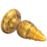SILEXD - GOLDY ANAL PLUG FANTASY SILICONE LIQUIDO TERMOREATTIVO DORATO 9,2 CM - immagine 4