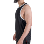 MACHO - CMV004 CAMISETA GYM NEGRA S/M - immagine 2