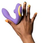 ROMP - REVERB STIMOLATORE DEL PUNTO G E DISPOSITIVO DI ASPIRAZIONE CLITORIDEA REVERB VIOLA - immagine 3