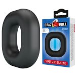CRAZY BULL - ANELLO PER PENE WALDEN IN SILICONE SUPER MORBIDO NERO