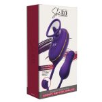 SHE.E.O - STRUMENTO DI ASPIRAZIONE CLITORIDEA CON EFFETTO LECCHIO E STIMOLATORE ANALE VIOLA - immagine 5