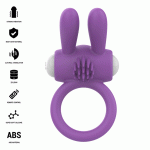INTENSE - ANELLO VIBRANTE PER PENE LUPPS CON STIMOLAZIONE CLITORIDEA VIOLA - immagine 2