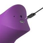 FANTASY FOR HER - LUSH KISS PELUCHE VIOLA STIMOLATORE CLITORIDEO A SUZIONE E LECCHIO - immagine 5