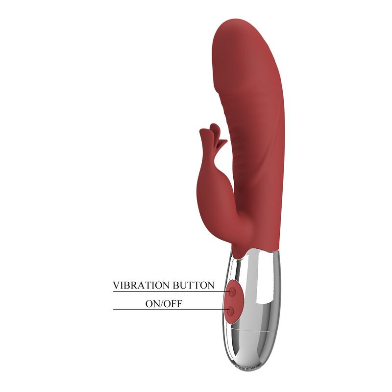 img_228591_7a95d2ef09fb9a4a6f3cdd4d0ceb9c83_1.jpg PRETTY LOVE - VIBRATORE A FORMA DI CONIGLIO IN PALISSANDRO, 30 FUNZIONI, RICARICABILE TRAMITE USB, ROSSO - immagine 1