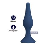MR PLAY - PLUG ANALE SLIM IN SILICONE BLU L - immagine 2