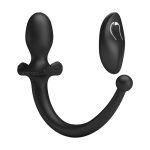 MR PLAY - VIBRATORE ANALE E PERINEO CON TELECOMANDO WIRELESS, NERO - immagine 4
