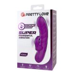 PRETTY LOVE - MONICA VIBRATORE RICARICABILE A DOPPIA STIMOLAZIONE DEL PUNTO G E DEL CLITORIDE, VIOLA - immagine 2