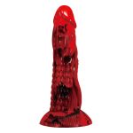 POWER MONSTERS - DILDO FANTASY MINOTAURO CON VENTOSA 21 CM Ø 5 CM ROSSO E NERO - immagine 2