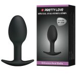 PRETTY LOVE - PLUG ANALE IN SILICONE 6.5 CM NERO - immagine 2