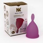 NINA KIKÍ - COPPA MESTRUALE VIOLA TAGLIA L 6 + 1 IN OMAGGIO