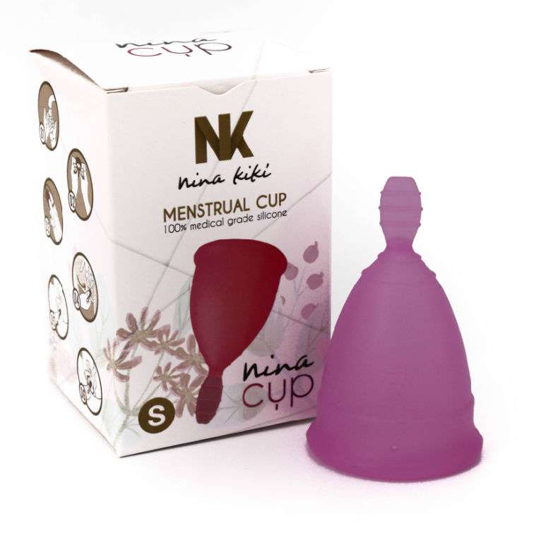 NINA KIKÍ - COPPA MESTRUALE VIOLA TAGLIA S 6 + 1 IN OMAGGIO