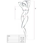 PASSION - WOMAN BS035 BODYSTOCKING BIANCO TAGLIA UNICA - immagine 2