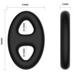 CRAZY BULL - ANELLO DOPPIO OVALE IN SILICONE - immagine 5