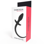 DARKNESS - PLUG ANALE 28 CM IN SILICONE NERO - immagine 3