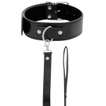 DARKNESS - COLLANA POSTURA CON CATENA IN PELLE - immagine 2