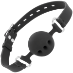 DARKNESS - BAVAGLINO IN SILICONE TRASPIRANTE NERO - immagine 2