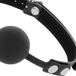 DARKNESS - BAVAGLINO IN SILICONE NERO - immagine 3