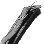 DARKNESS - MANETTE ALLA CAVIGLIA REGOLABILI IN PELLE NERA CON LUCCHETTO - immagine 5
