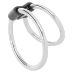 DARKNESS - ANELLO PER PENE DOPPIO IN METALLO - immagine 2