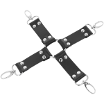 DARKNESS - MANETTE IN PELLE PER PIEDI E MANI NERE - immagine 4