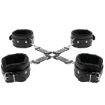 DARKNESS - MANETTE IN PELLE PER PIEDI E MANI NERE - immagine 5