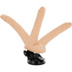 BASECOCK - VIBRADOR REALÍSTICO ARTICULABLE CONTROL REMOTO NATURAL 18.5 CM -O- 4 CM - immagine 3