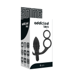 ADDICTED TOYS - PLUG ANALE CON DOPPIO ANELLO NERO - immagine 5