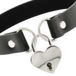 COQUETTE CHIC DESIRE - COLLANA IN PELLE VEGANA CON ACCESSORIO CUORE CON CHIAVE - immagine 4